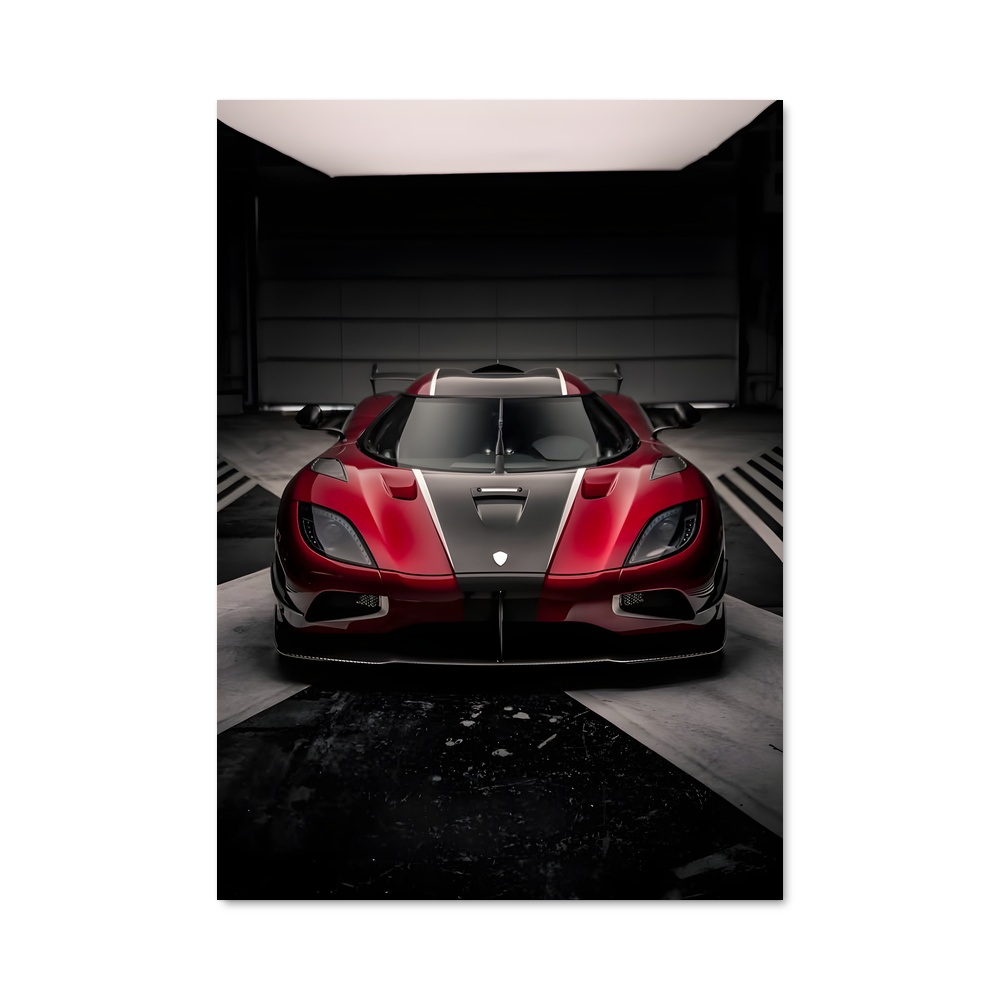 Poster Agera Noir et Rouge